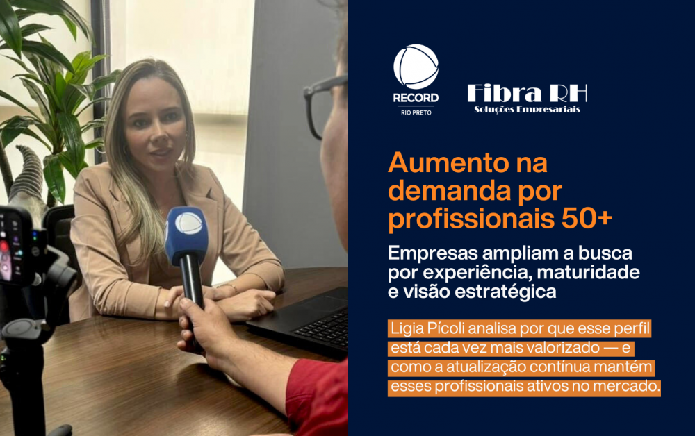 As empresas estão buscando cada vez mais profissionais 50+